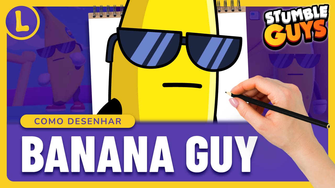 Como desenhar como desenhar uma banana 