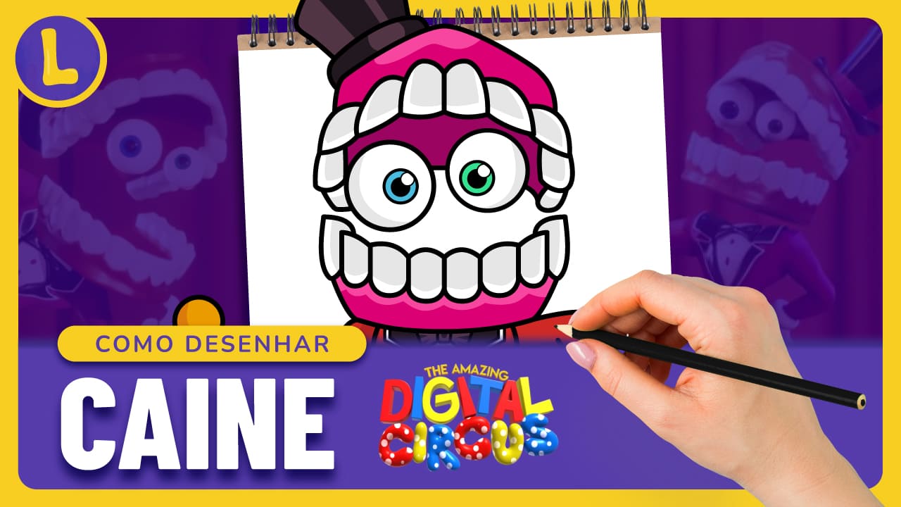 Como DESENHAR o CAINE do THE AMAZING DIGITAL CIRCUS (PASSO A PASSO)