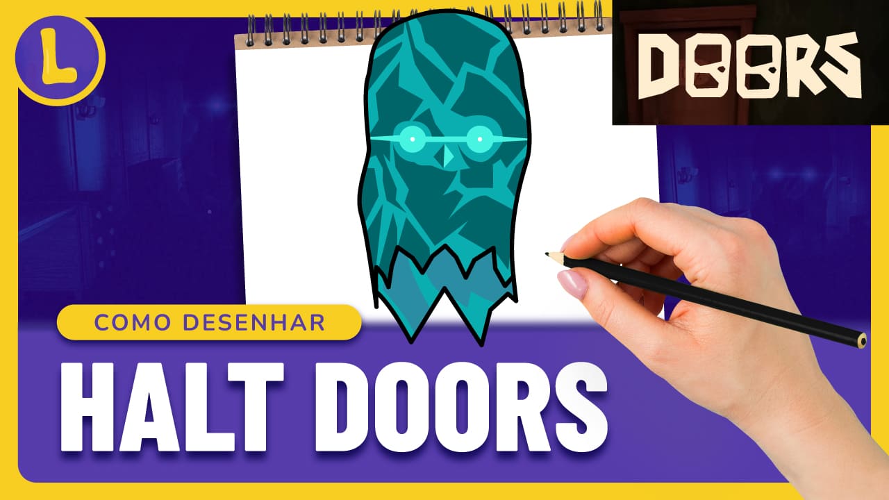 Como DESENHAR o SEEK do DOORS ROBLOX (PASSO A PASSO) Vídeo