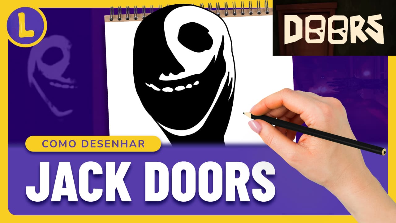 Como DESENHAR o SEEK do DOORS ROBLOX - Como DIBUJAR a SEEK de