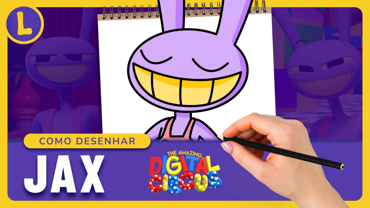 Como DESENHAR o JAX do THE AMAZING DIGITAL CIRCUS (PASSO A PASSO)