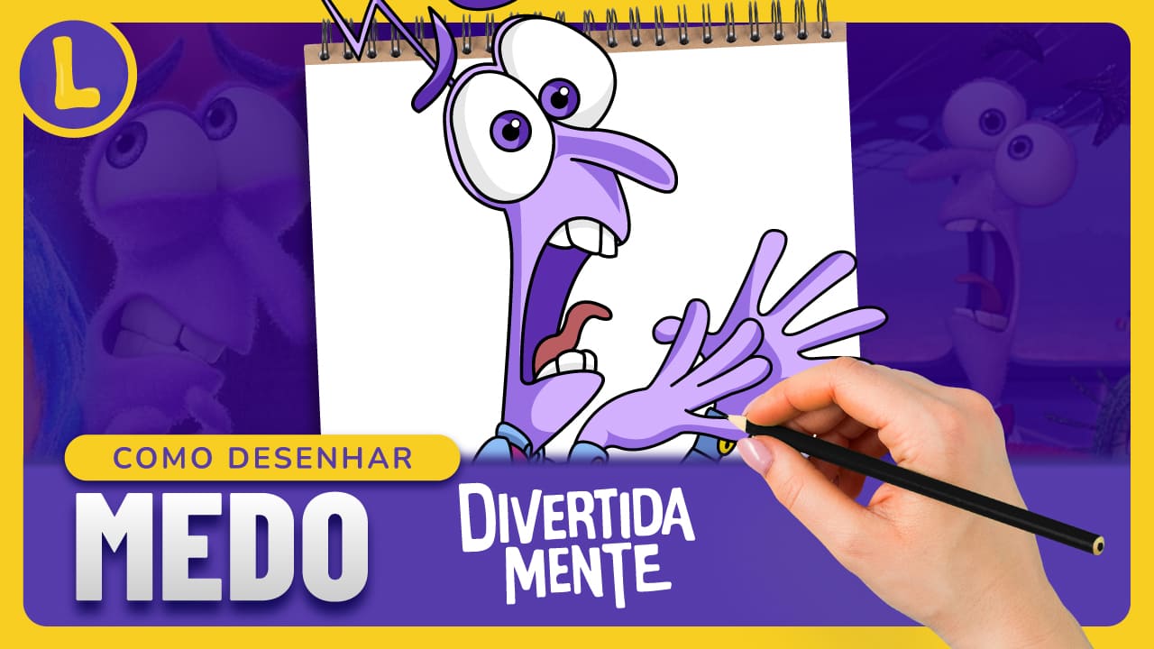 Como DESENHAR o MEDO de DIVERTIDAMENTE 2 (PASSO A PASSO)