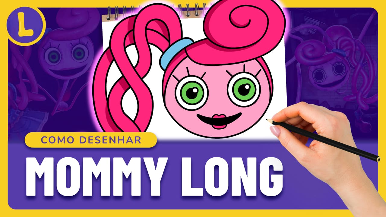 Como DESENHAR o BABY LONG LEGS do POPPY PLAYTIME. Vídeo completo