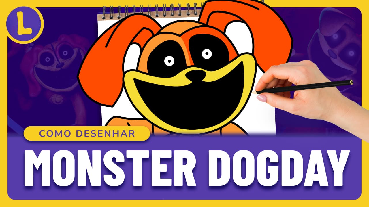 Como DESENHAR o MONSTER DOGDAY do POPPY PLAYTIME (PASSO A PASSO)