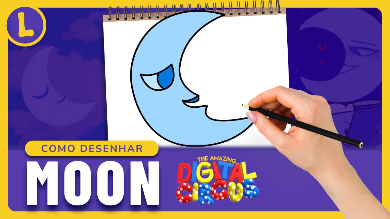 Como DESENHAR a MOON do THE AMAZING DIGITAL CIRCUS (PASSO A PASSO)