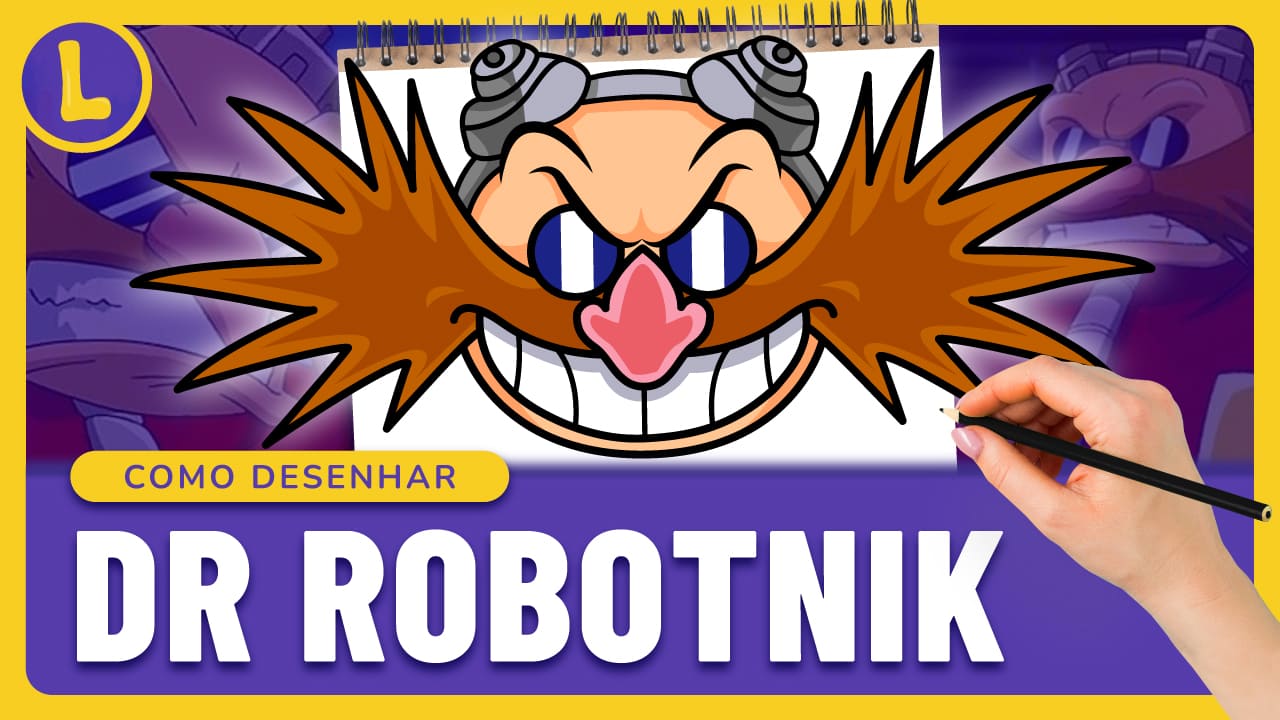 Como DESENHAR o Dr EGGMAN (Dr ROBOTNIK) PASSO A PASSO