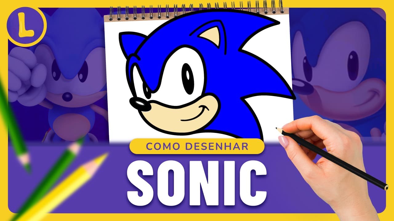 Como desenhar e pintar Shadow do Sonic 