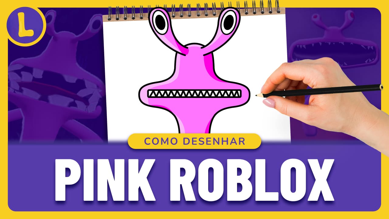 Como DESENHAR o PURPLE do ROBLOX RAINBOW FRIENDS 2 - Como DIBUJAR