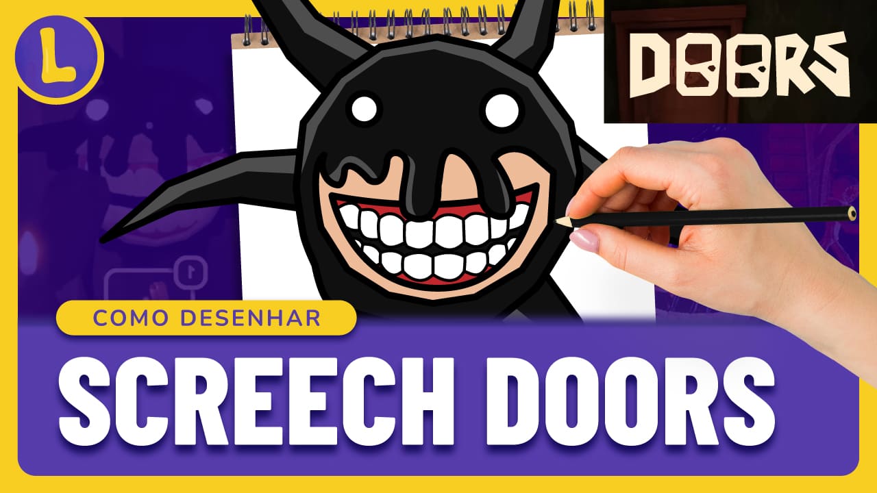 Como DESENHAR o SEEK do DOORS (ROBLOX)