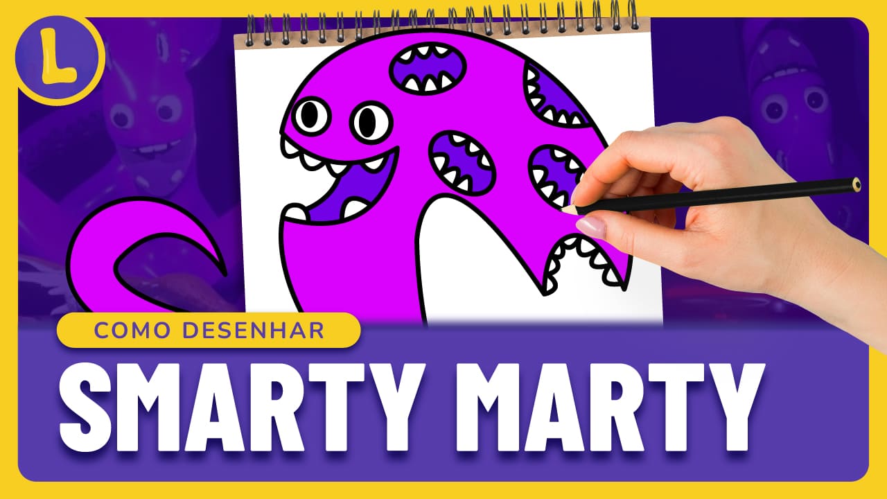 Como DESENHAR o SMARTY MARTY do GARTEN OF BANBAN (PASSO A PASSO)
