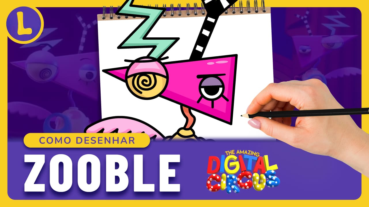 Como DESENHAR a ZOOBLE do THE AMAZING DIGITAL CIRCUS (PASSO A PASSO)